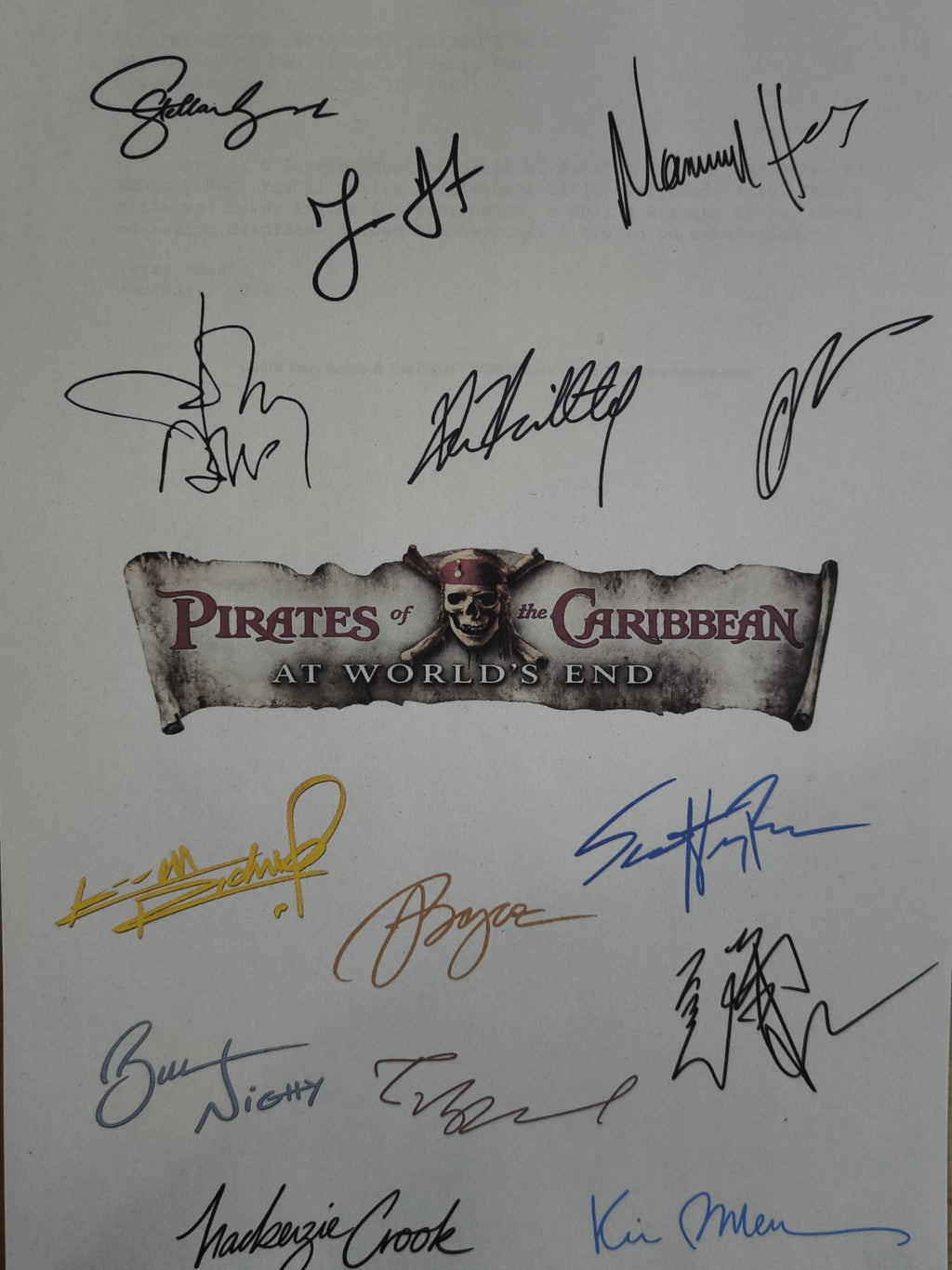 Guión Piratas del Caribe – En el Fin del Mundo