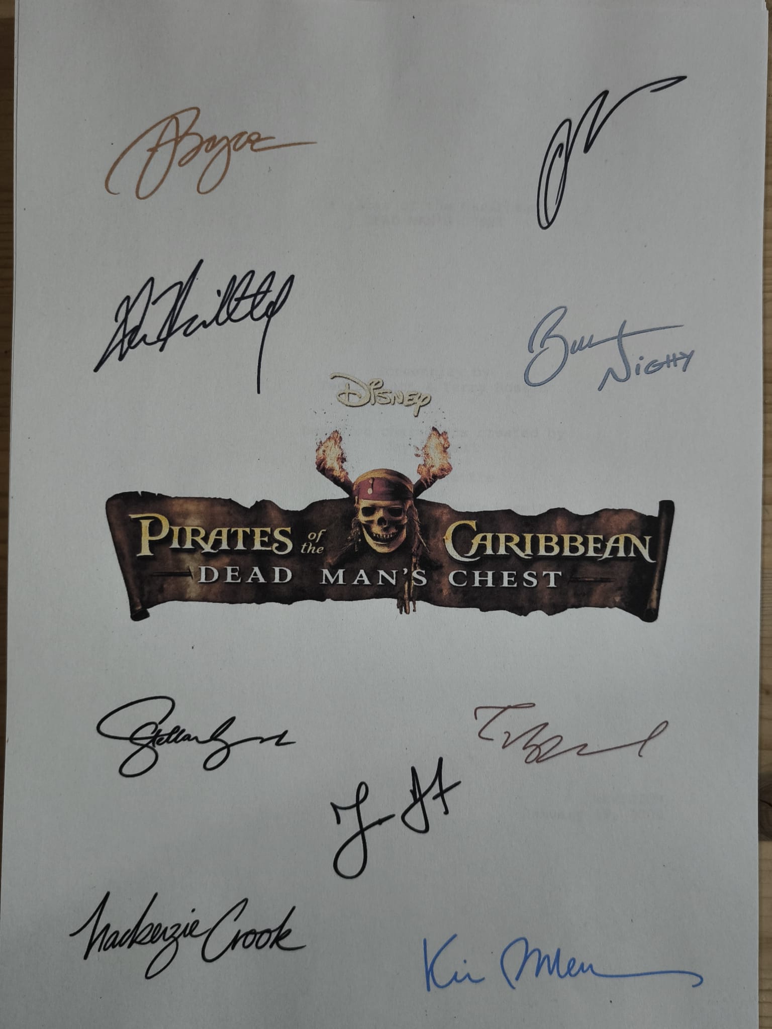 Guión Piratas del Caribe – El Cofre del Hombre Muerto