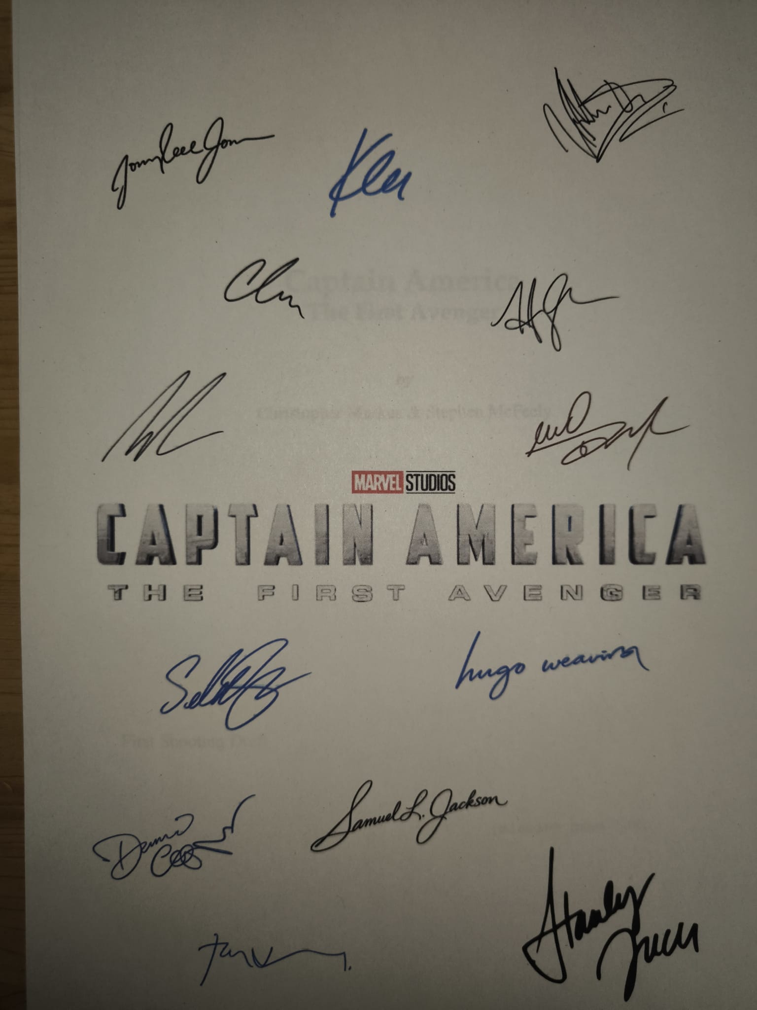 Guión Captain America - The First Avenger