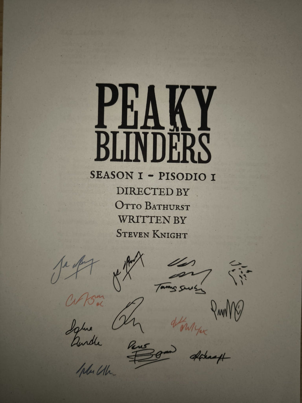 Guión Peaky Blainders - Temporada 1, Episodio 1