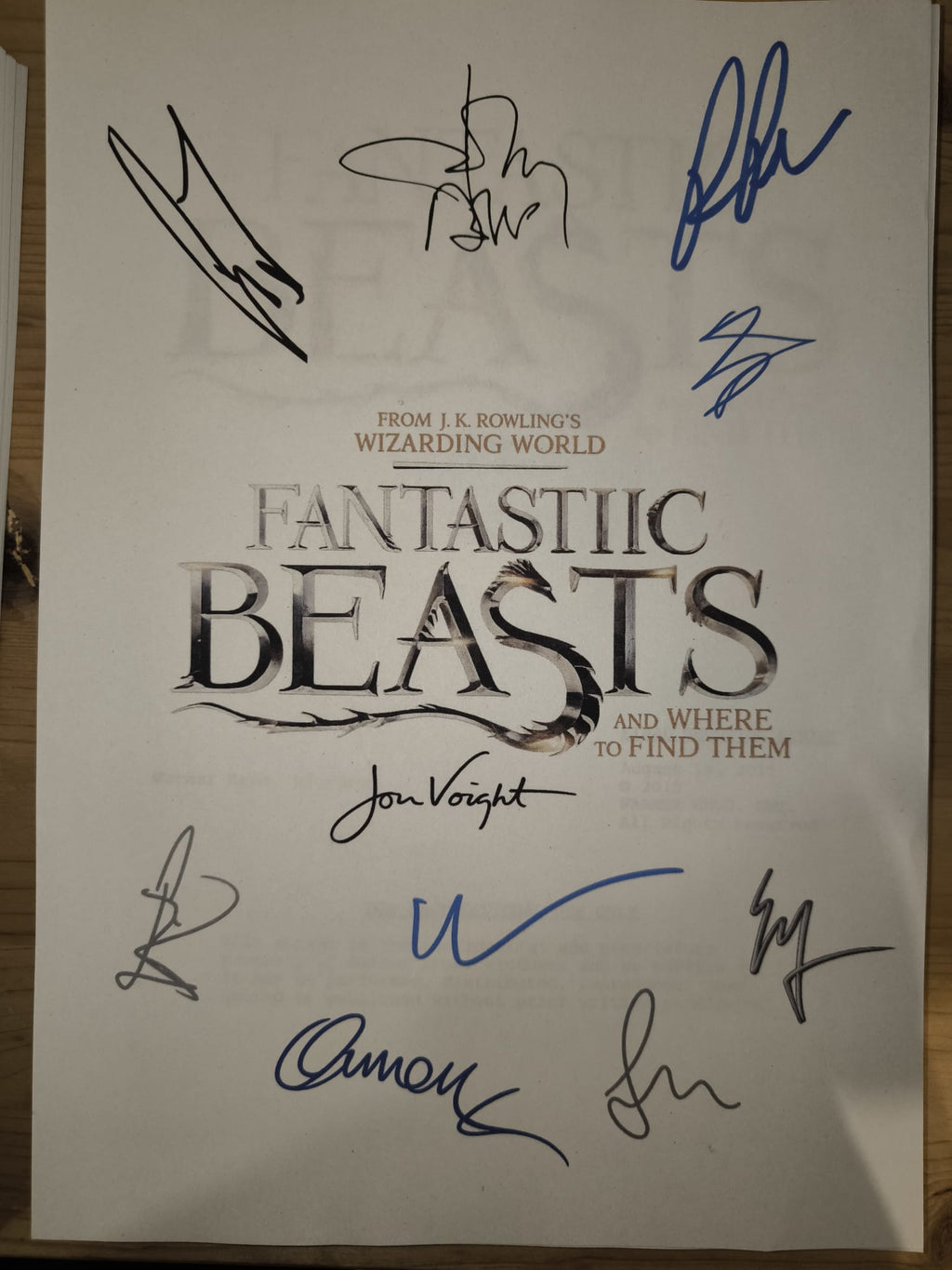 Guión Animales fantásticos y donde encontrarlos