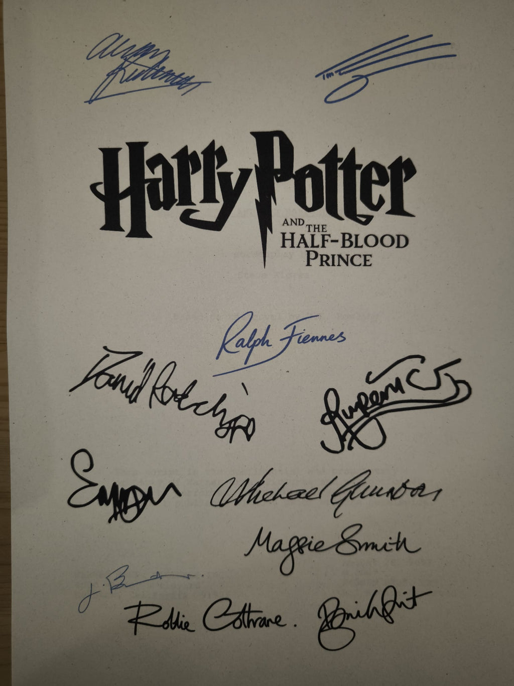 Guión Harry Potter y la Orden del Fénix