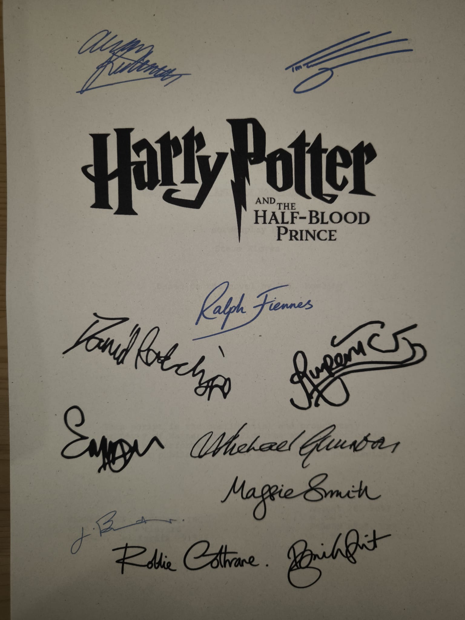 Guión Harry Potter y la Orden del Fénix