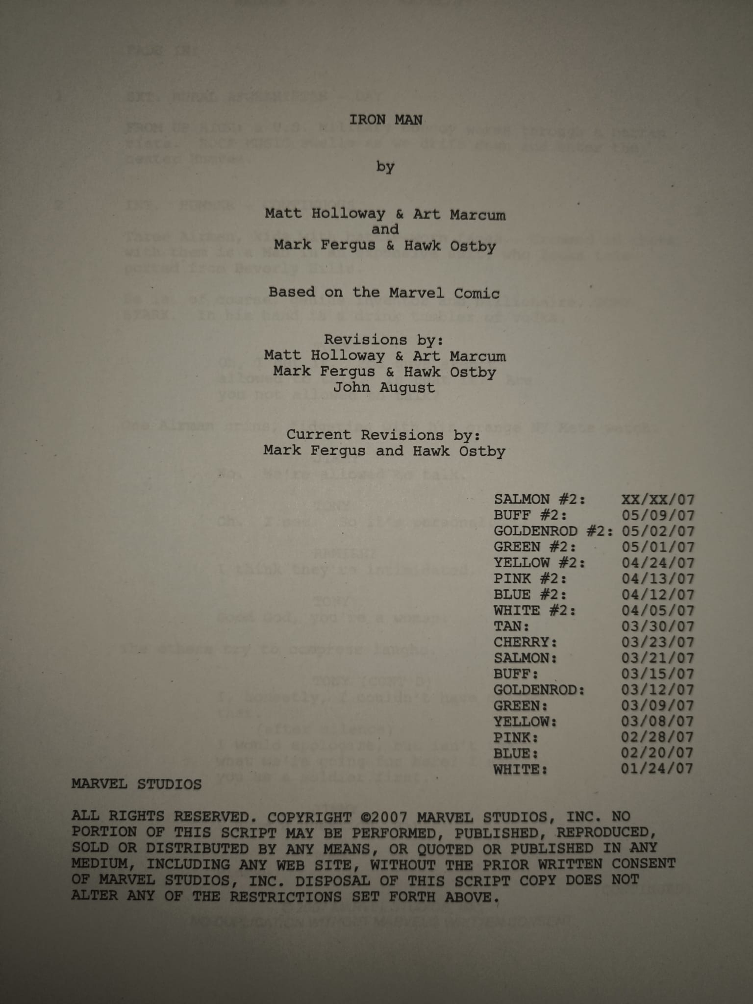 Guión Iron Man