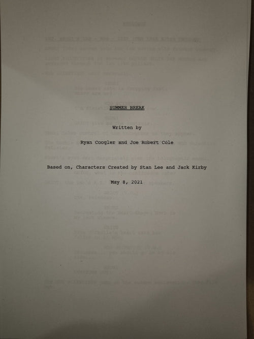 Guión Black Panther