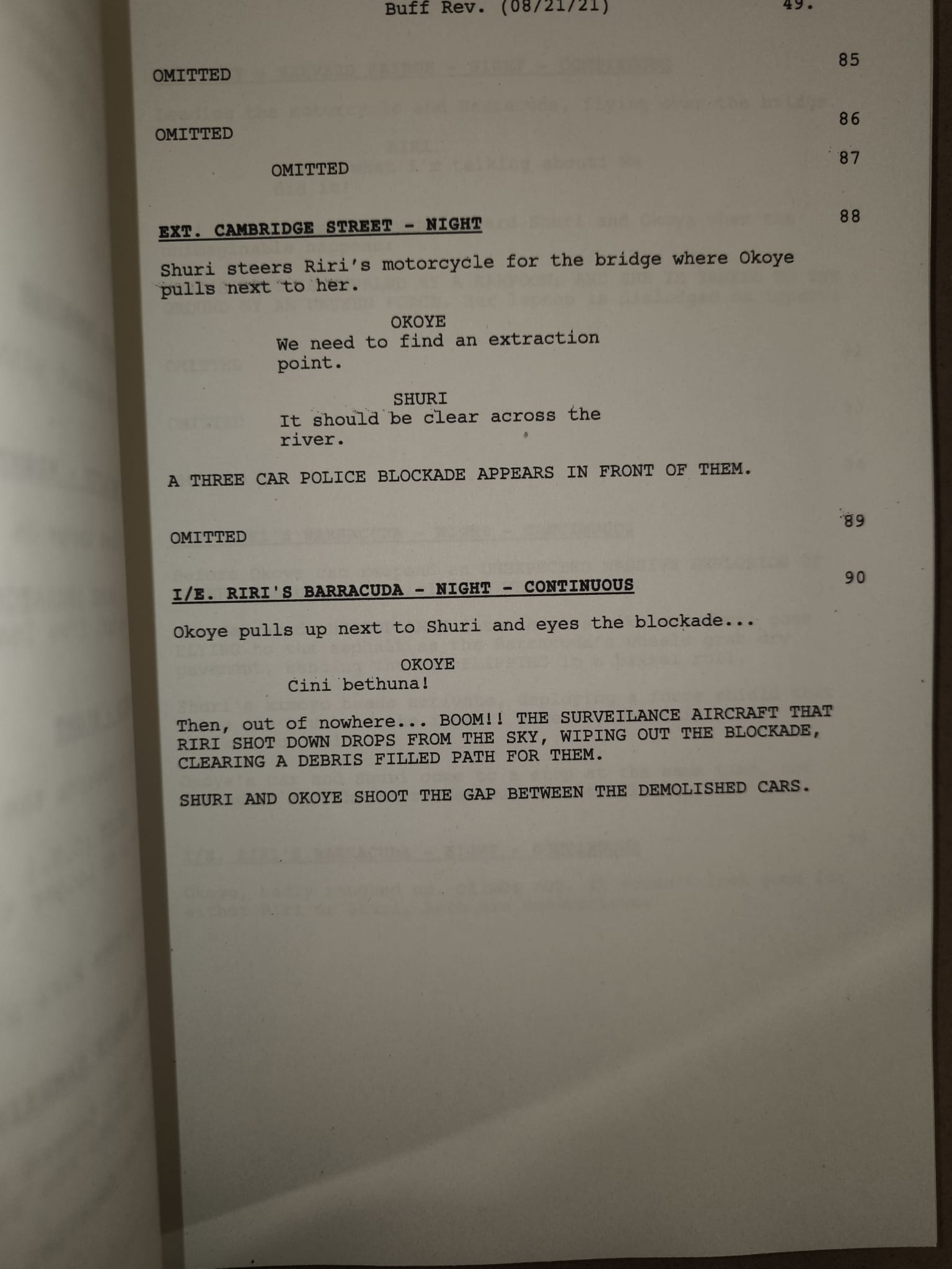 Guión Black Panther