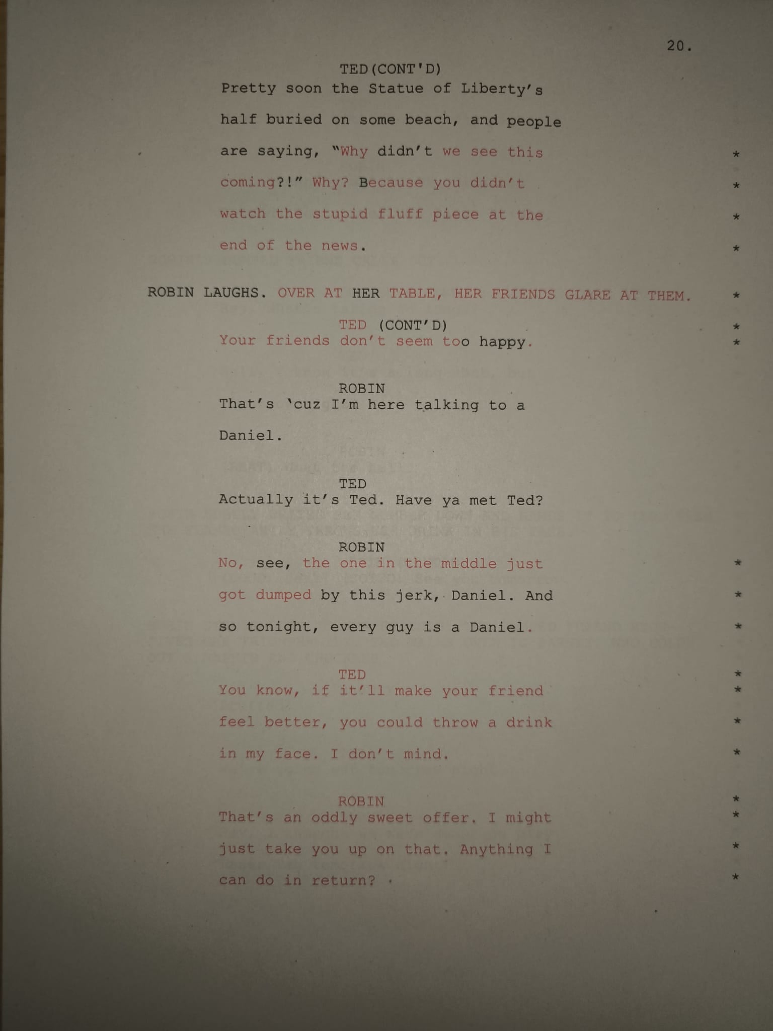 Guión como conocí a vuestra madre – Episodio Piloto