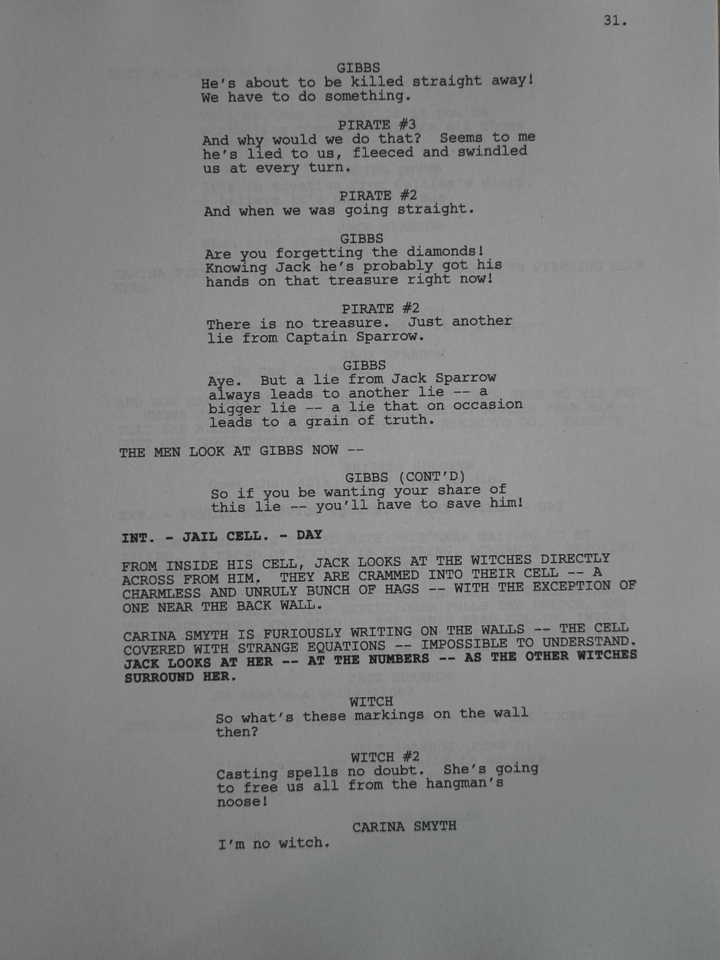 Guión Piratas del Caribe – La Venganza de Salazar