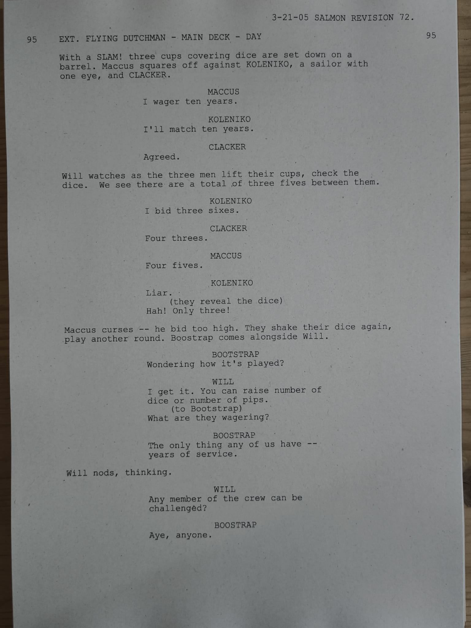 Guión Piratas del Caribe – El Cofre del Hombre Muerto