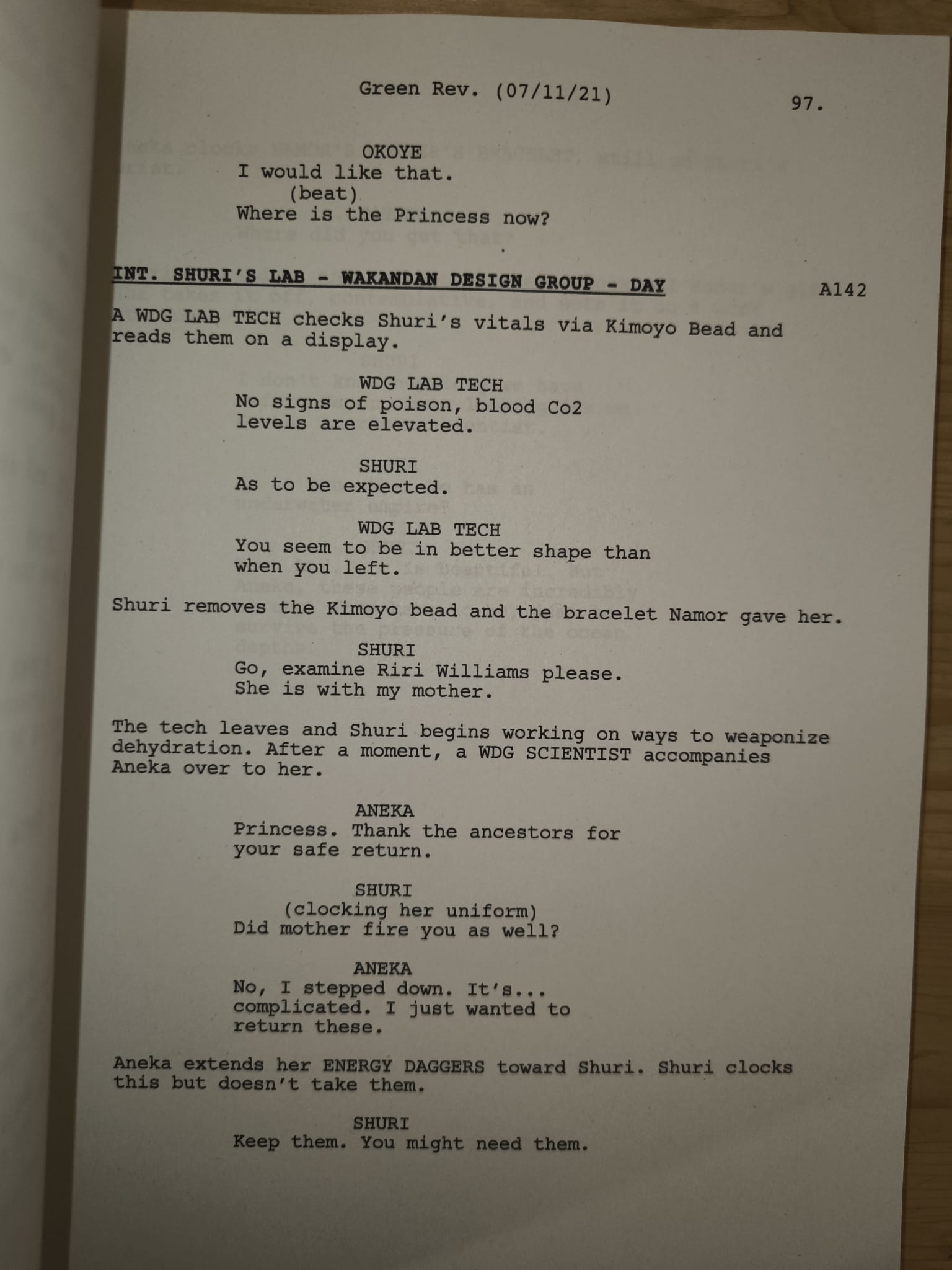 Guión Black Panther - Wakanda Forever