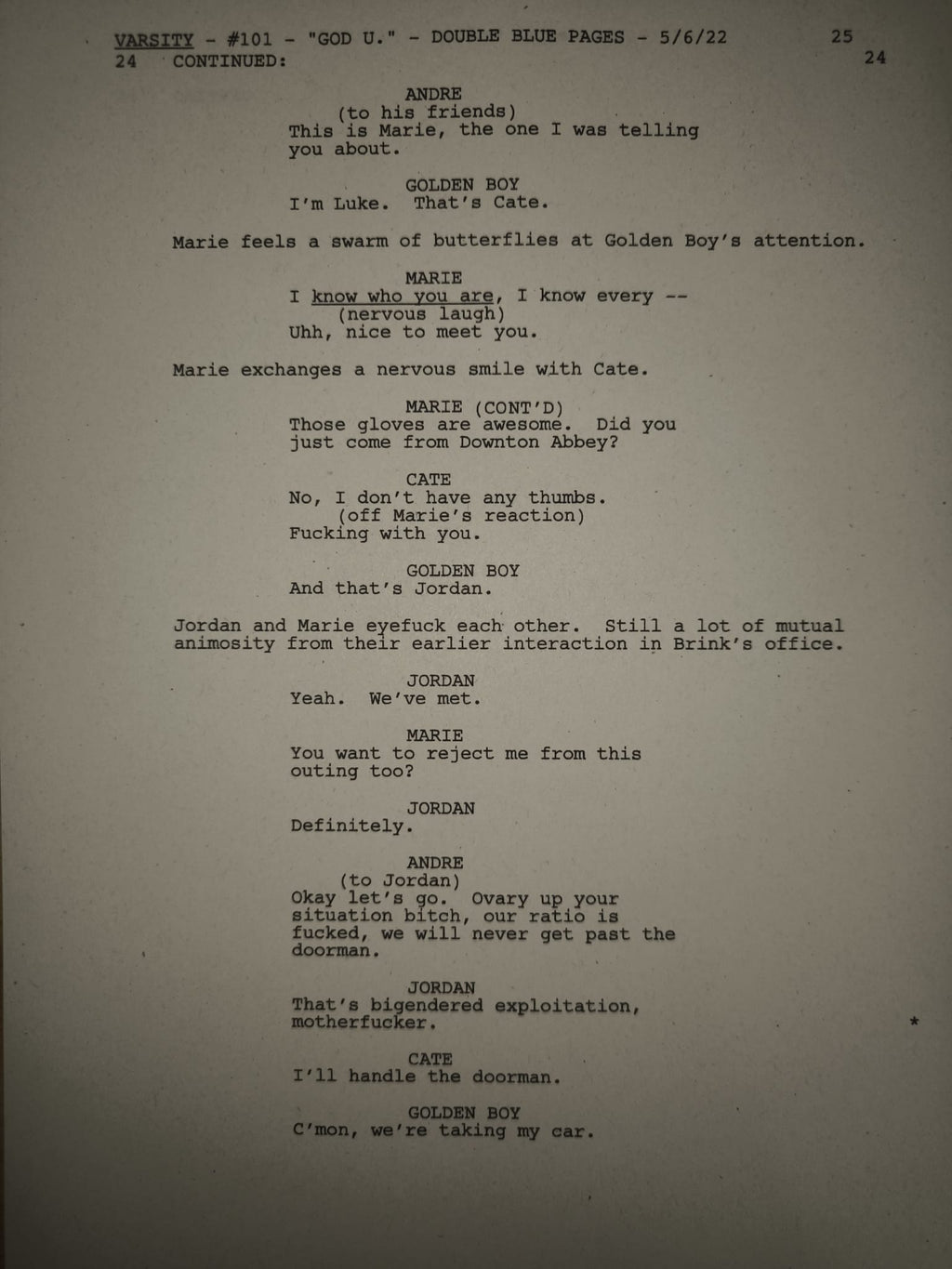 Guión Gen V - Temporada 1, Episodio 1