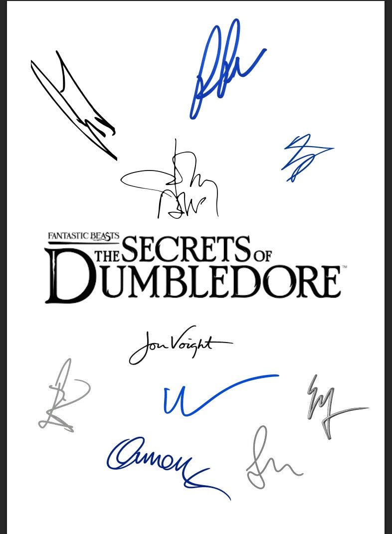 Guión Animales fantásticos: Los secretos de Dumbledore.